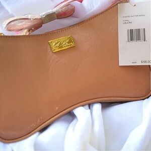 Light Pink Glitter Luv Betsey by Betsey Johnson Gold Chain Shoulder Bag